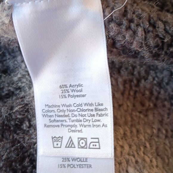 Eddie Bauer Wool Blend Sweater. Coastal Cowgirl,  Twee - Picture 8 of 11